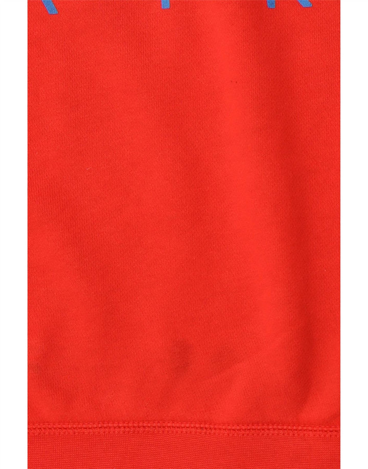 Nike Herren-Sweatshirt mit Grafik, Größe S, rote Baumwolle