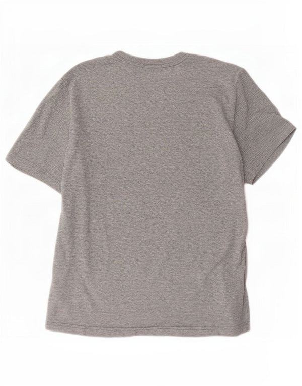 Nike Herren Dri Fit T-Shirt Top Small Grau Baumwolle