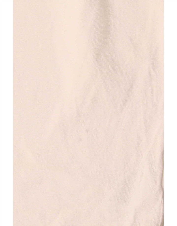 Trussardi Jeans Herren-Poloshirt aus mittelweißer Baumwolle