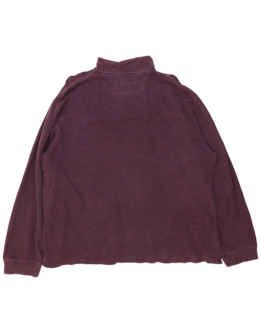 Chaps Herren-Sweatshirt mit Reißverschluss am Hals, 2XL, Burgunderrot, Baumwolle