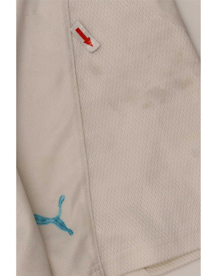 Puma Herren S.S. Lazio Sport Shorts Large Weiß Polyester