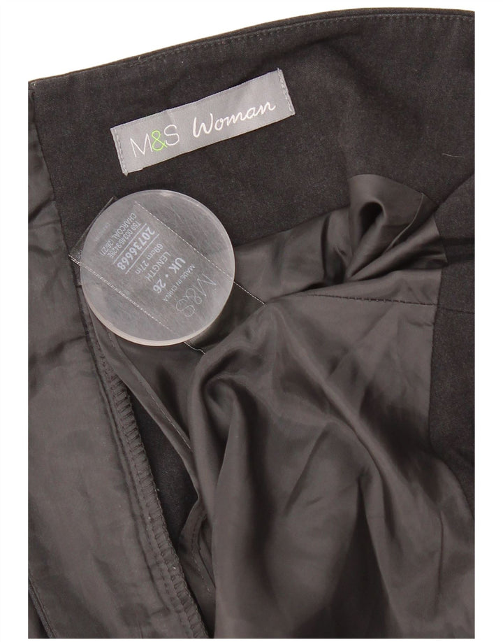 MARKS & SPENCER Womens Pencil Skirt UK 26 5XL Black Polyester