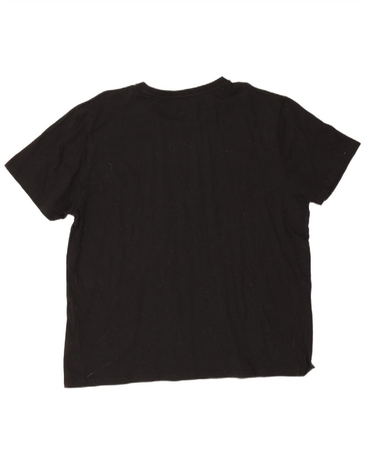 Fila Herren T-Shirt Top 3XL Schwarz Baumwolle