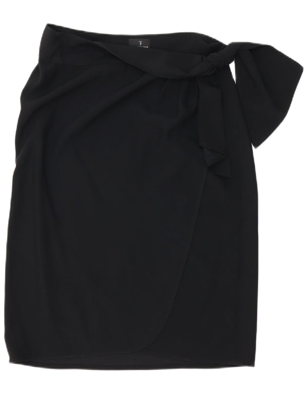 TRUSSARDI Damen Wickelrock W32 Large Schwarz Acetat