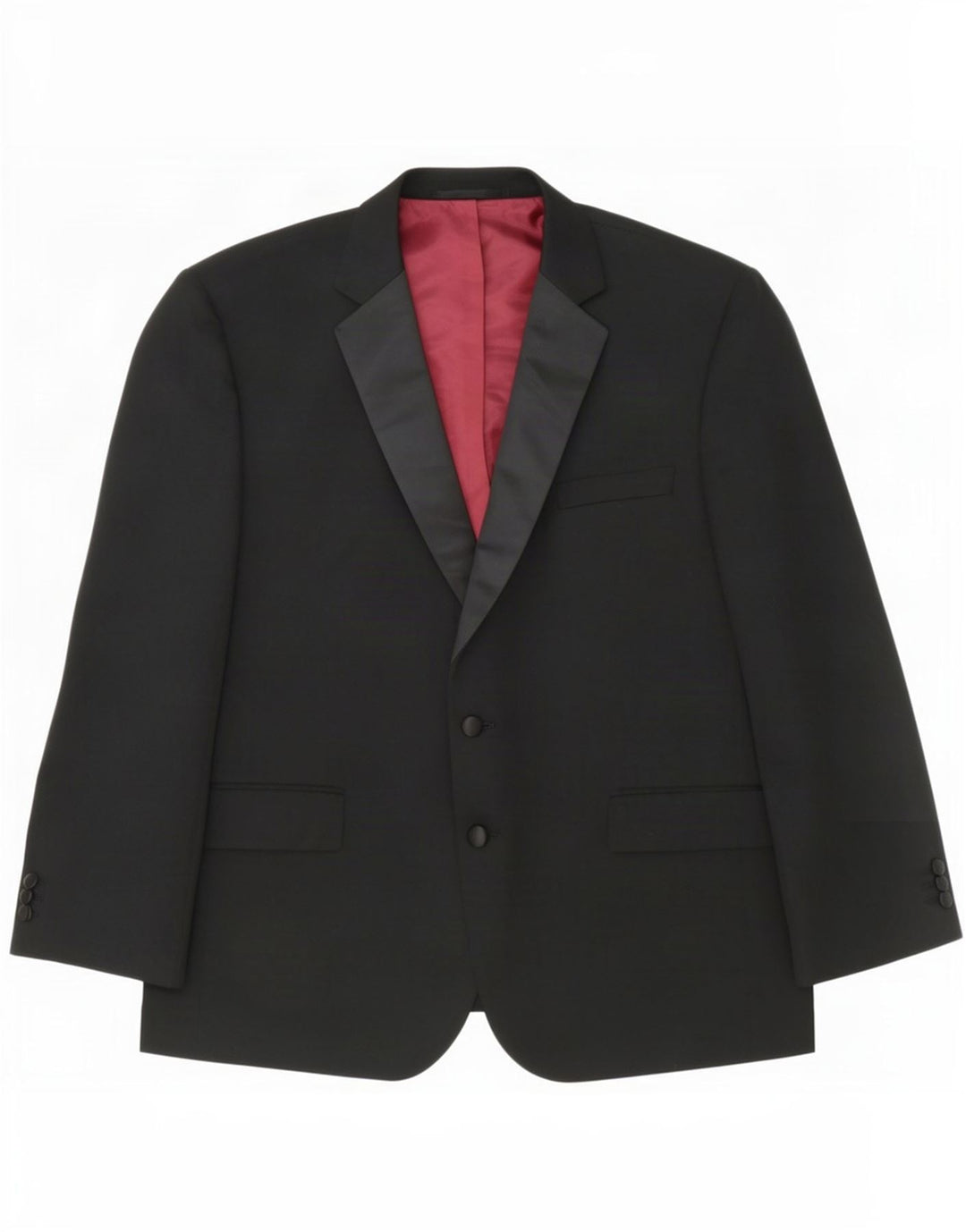 Marks & Spencer Herren-Blazer mit 2 Knöpfen, UK 48, 2XL, Schwarz, Polyester