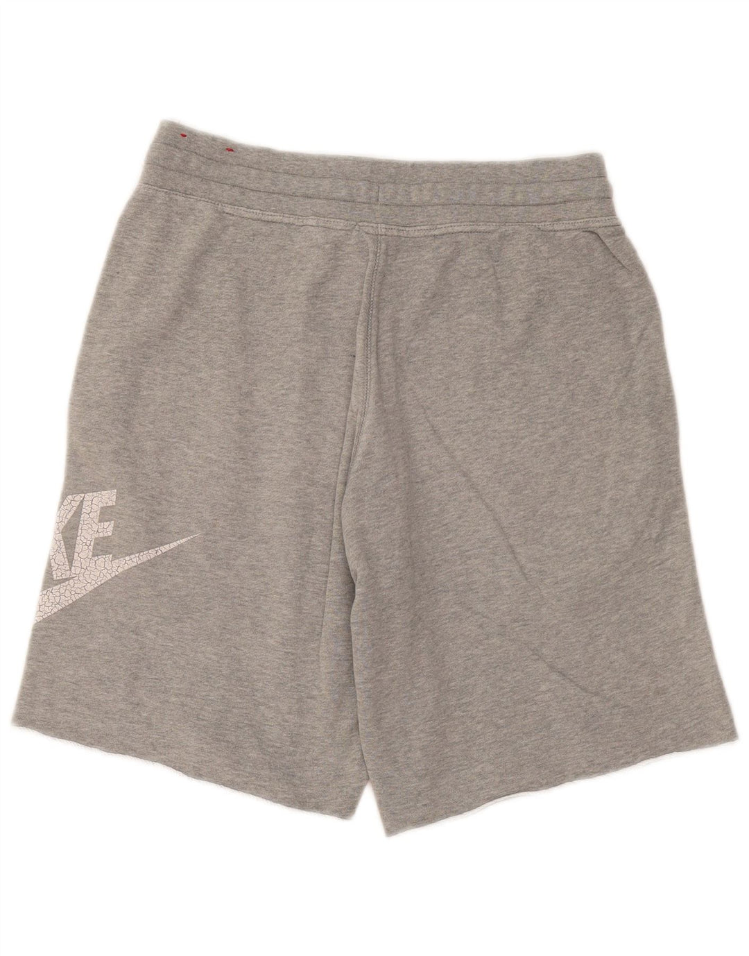 Nike Herren-Sportshorts mit Grafik, mittelgraue Baumwolle