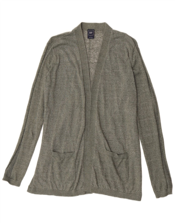 Offener Damen-Cardigan von Gap, UK 14, mittleres Khaki-Leinen