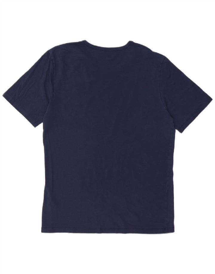HUGO BOSS Herren T-Shirt Top XL Marineblau Baumwolle