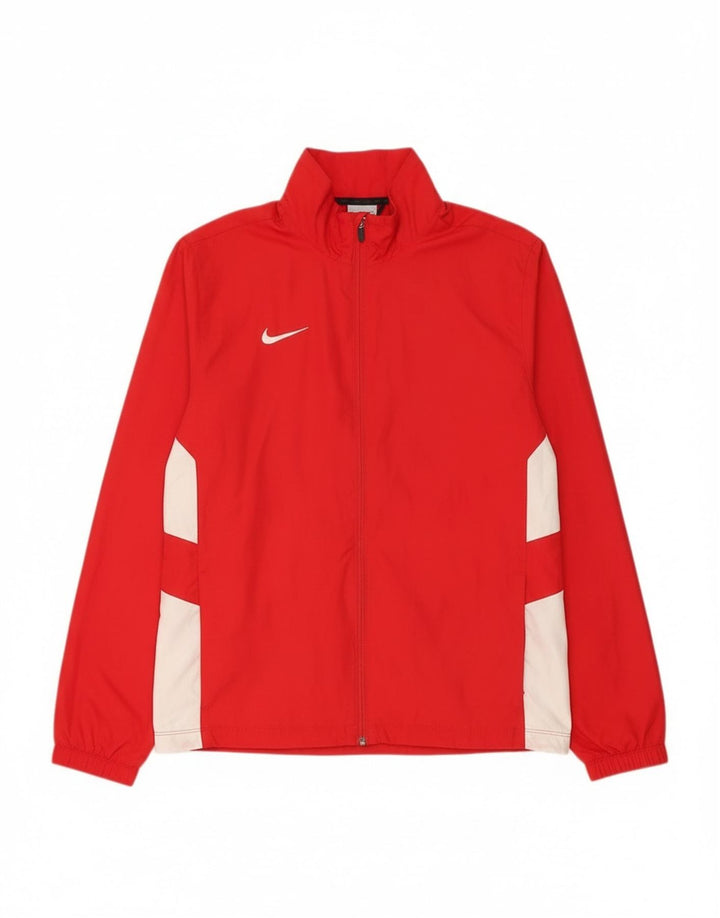 Nike Herren-Trainingsanzug mit grafischem Oberteil, großes rotes Farbblock-Polyester
