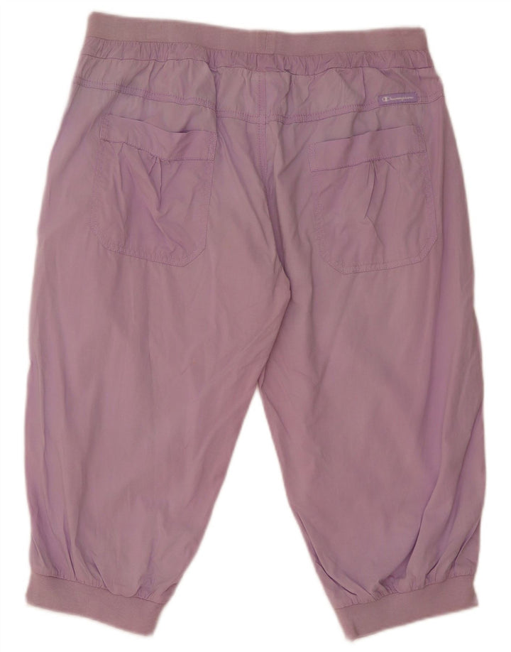 Champion Damen Bermudashorts XL W36 Lila Baumwolle