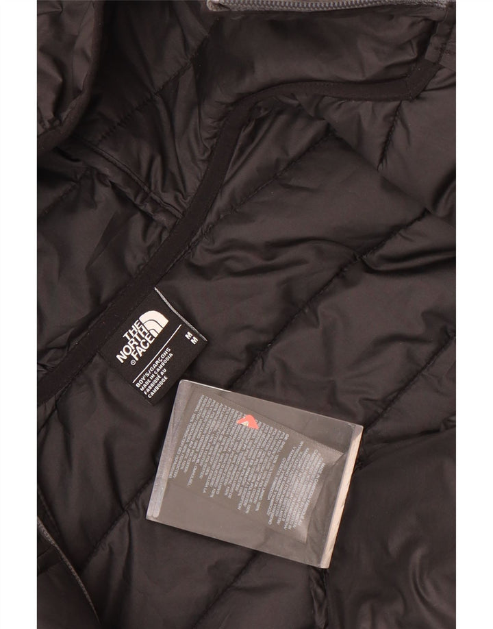 Wattierte Jacke mit Kapuze für Jungen von The North Face, 9–10 Jahre, mittelschwarz, Polyester