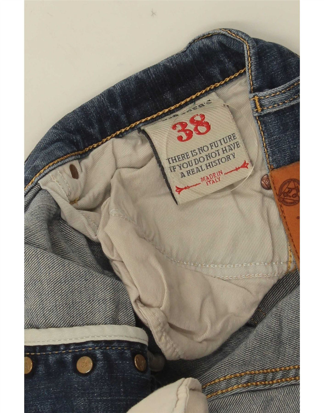 Roy Rogers Herren Straight Jeans W38 L29 Blaue Baumwolle