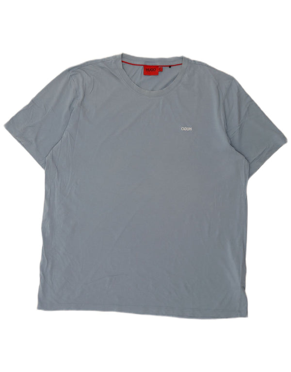 Hugo Boss Herren T-Shirt Top XL Blau Baumwolle