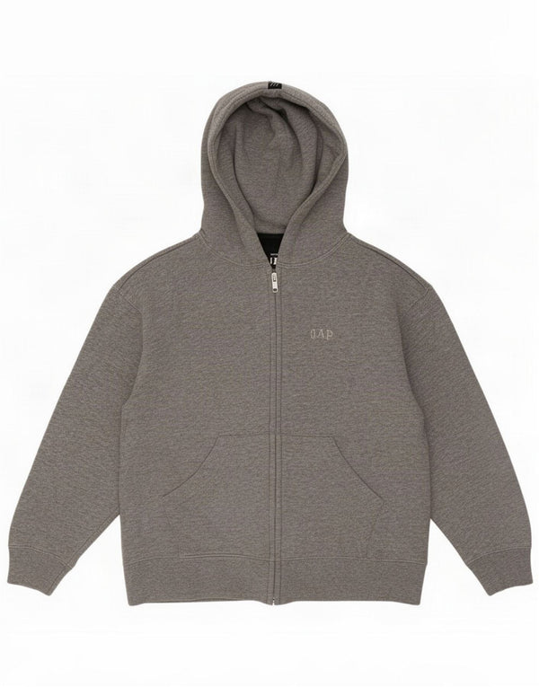 Gap Damen Kapuzenpullover mit Reißverschluss, UK 16, große graue Baumwolle