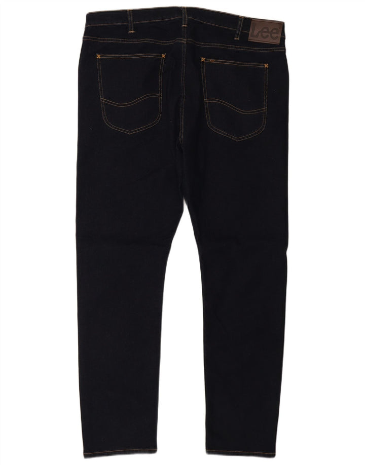Lee Herren Luke Slim Jeans W40 L32 Marineblau Baumwolle