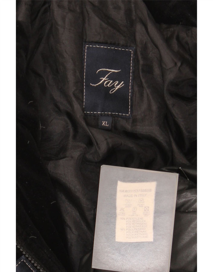 Fay Damen Wattierte Jacke UK 18 XL Schwarz Polyethylen