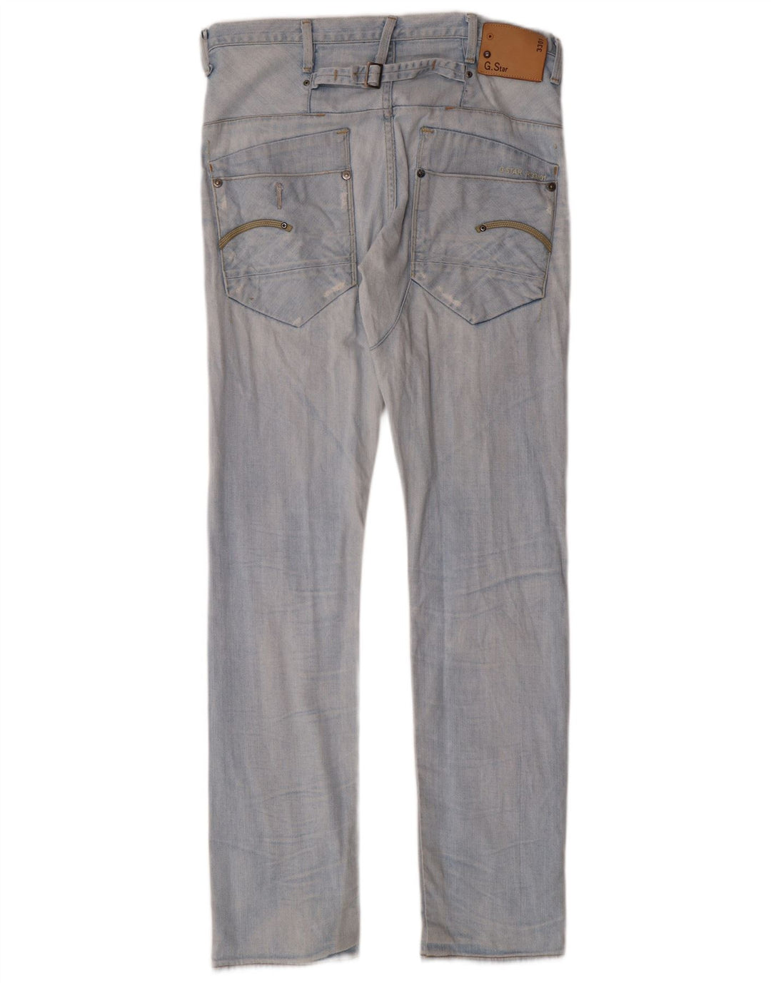 G-STAR Herren 3301 Slim Jeans W32 L34 Blaue Baumwolle