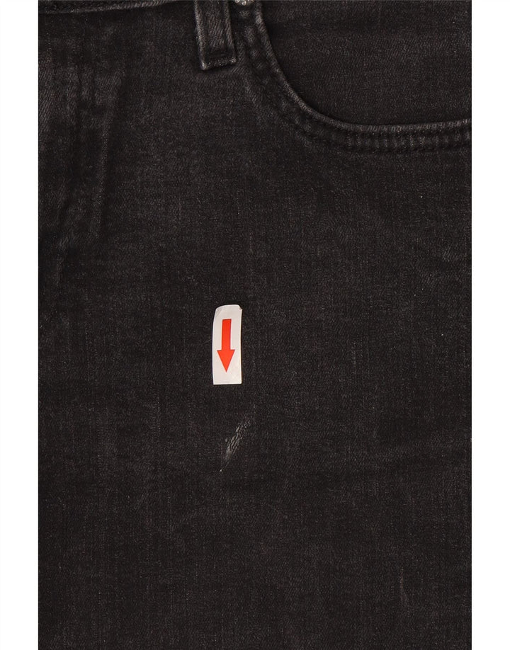 Lee Damen Marion Straight Jeans W28 L33 Graue Baumwolle