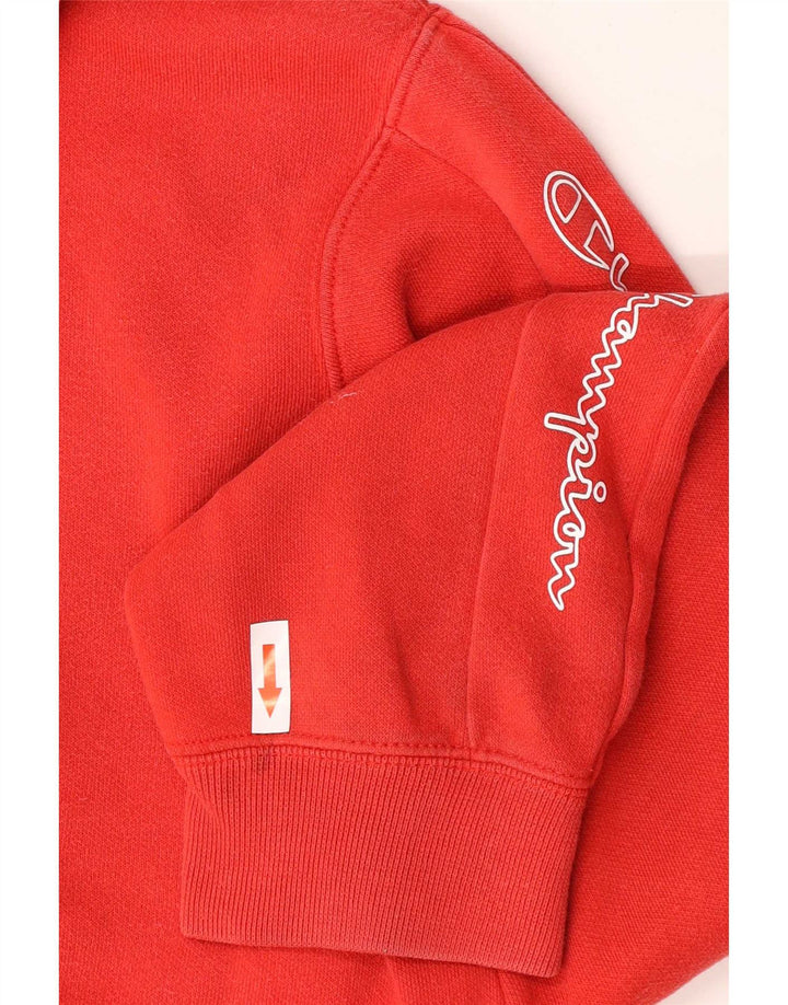 Champion Herren-Kapuzenpullover mit Grafik, mittelrote Baumwolle