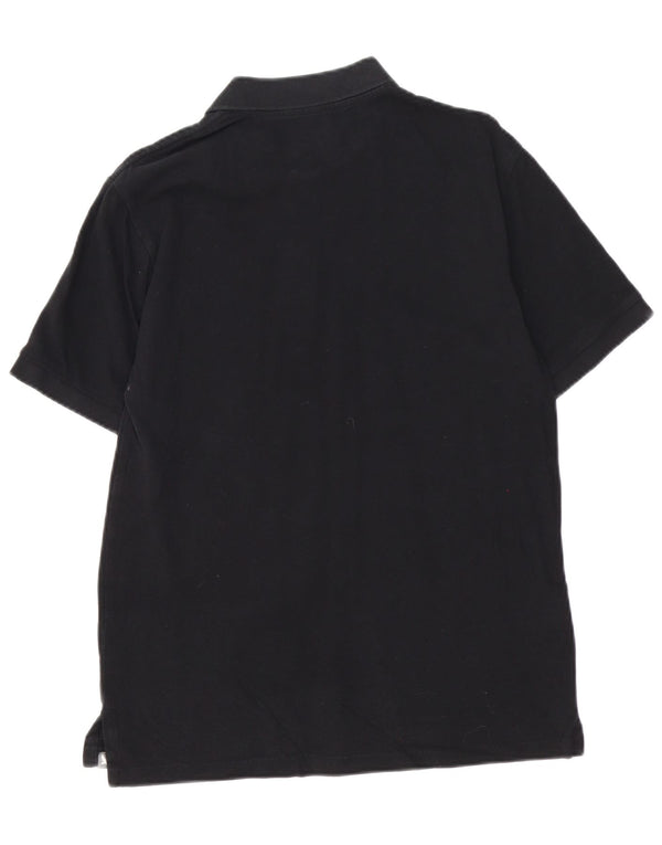 EDDIE BAUER Herren Poloshirt Mittelschwarz Baumwolle