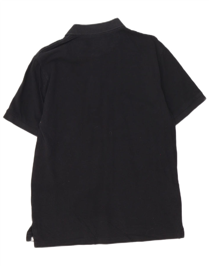 EDDIE BAUER Herren Poloshirt Mittelschwarz Baumwolle