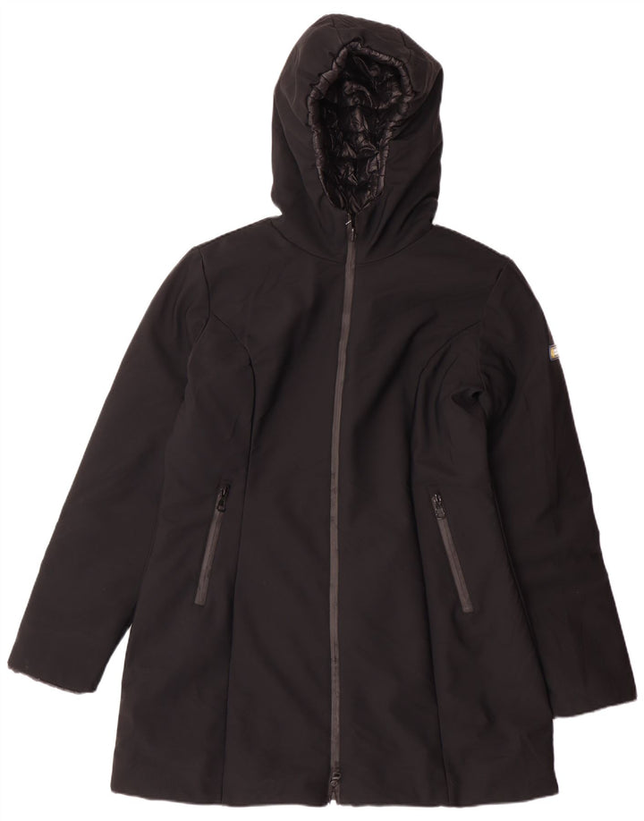 CIESSE PIUMINI Womens Hooded Reversible Padded Jacket UK 16 Large Black