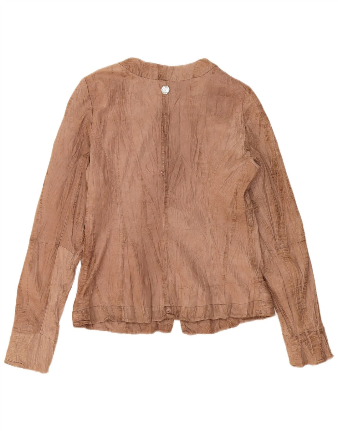Liu Jo Damen Lederjacke IT 46 Großes braunes Leder