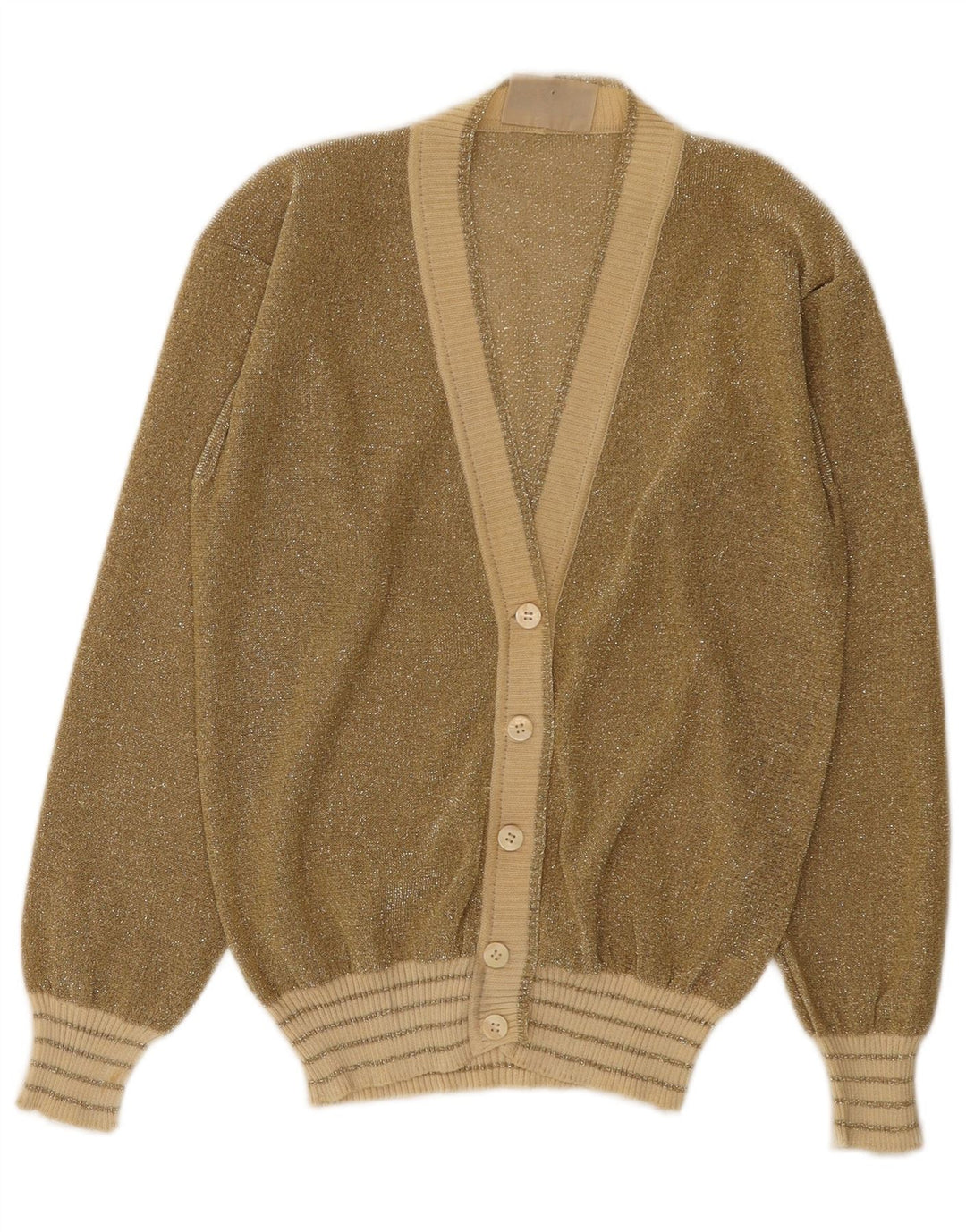 La Perla Damen-Cardigan-Pullover UK 12 Mittelgold meliert