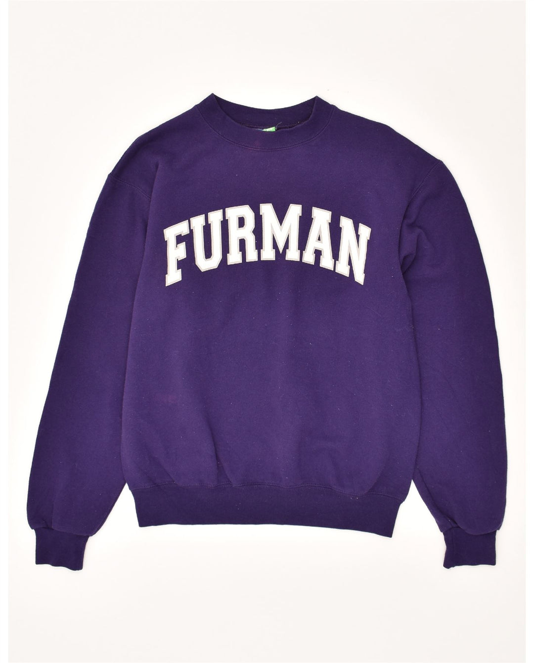 CHAMPION Mens Graphic Sweatshirt Jumper Small Purple Cotton Vintage Champion and Second-Hand Champion from Messina Hembry 