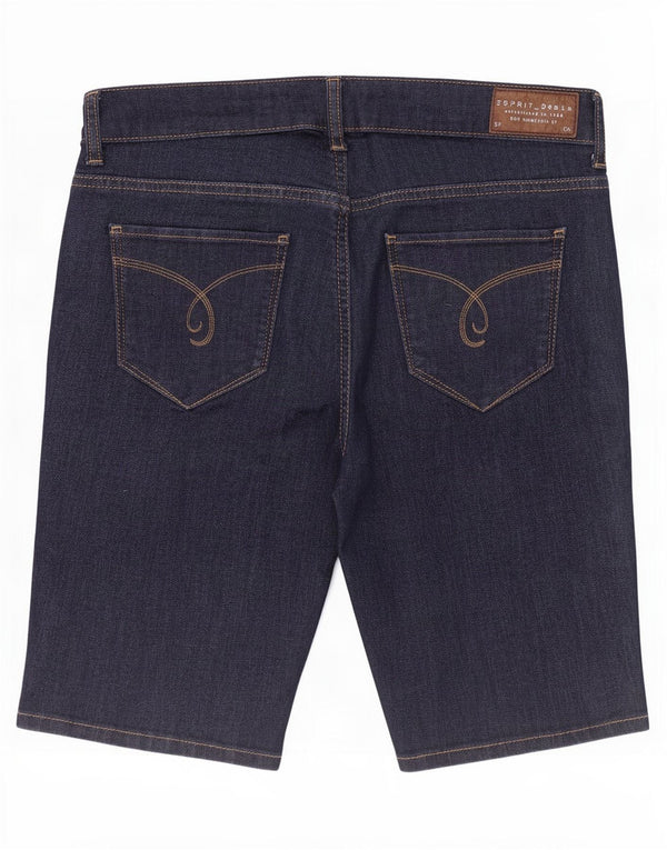Esprit Damen Jeansshorts W28 Medium Navy Blue Cotton