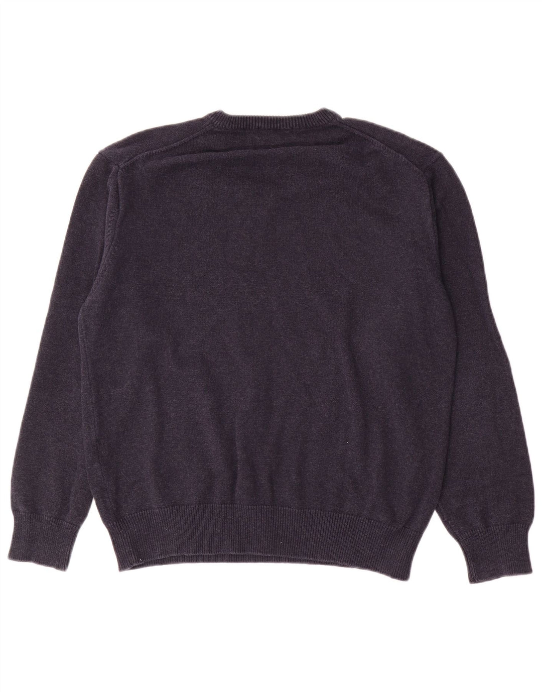 Gant Herren-Pullover mit V-Ausschnitt, groß, marineblaue Baumwolle