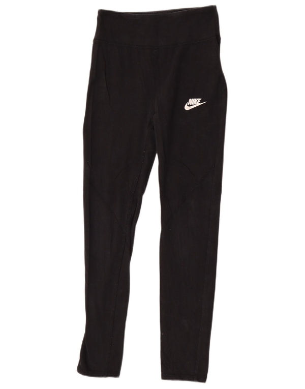 Nike Mädchen-Leggings, 13–14 Jahre, XL, schwarze Baumwolle