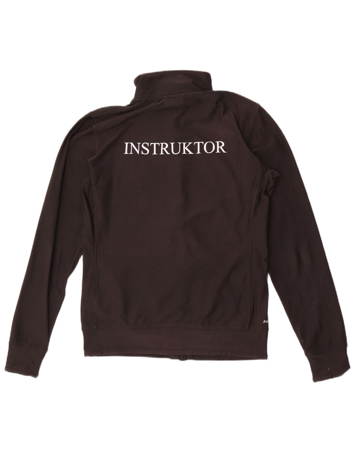 Nike Damen-Trainingsanzugoberteil mit Grafik, Größe UK 14, Mittelschwarz, Polyester