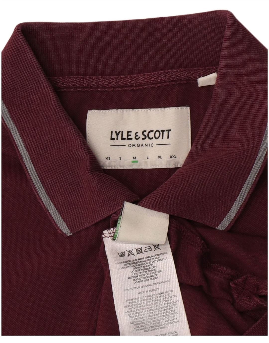 Lyle & Scott Herren-Poloshirt, mittlere kastanienbraune Baumwolle