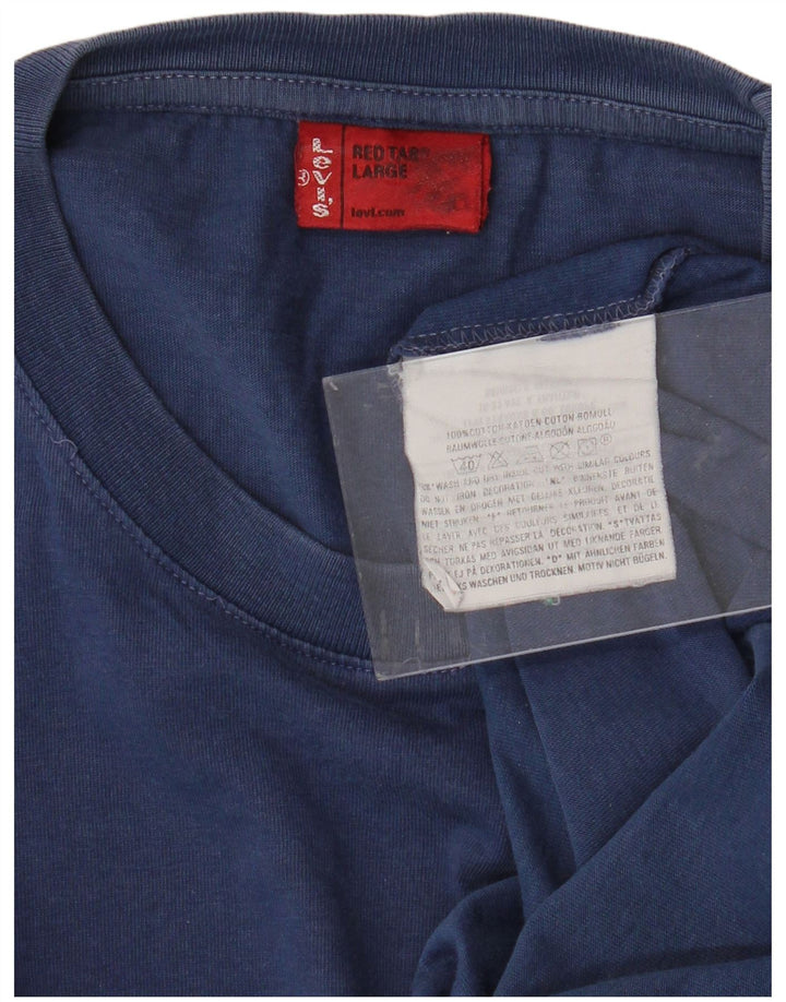 LEVI'S Herren T-Shirt Top Large Blau Baumwolle