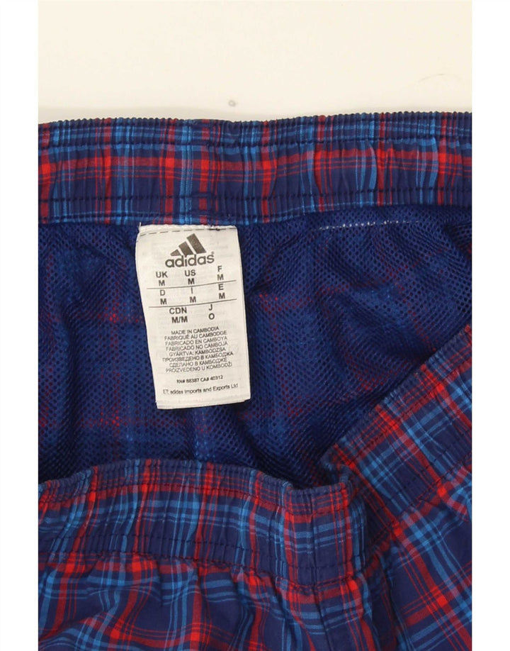 Adidas Herren Sport Shorts Medium Marineblau Karo Polyester
