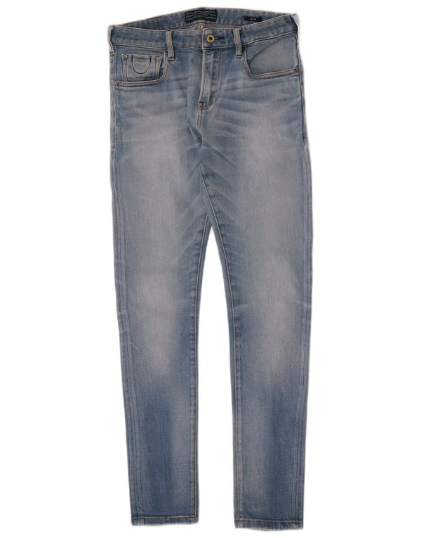 Scotch & Soda Damen Slim Jeans W29 L32 Blaue Baumwolle