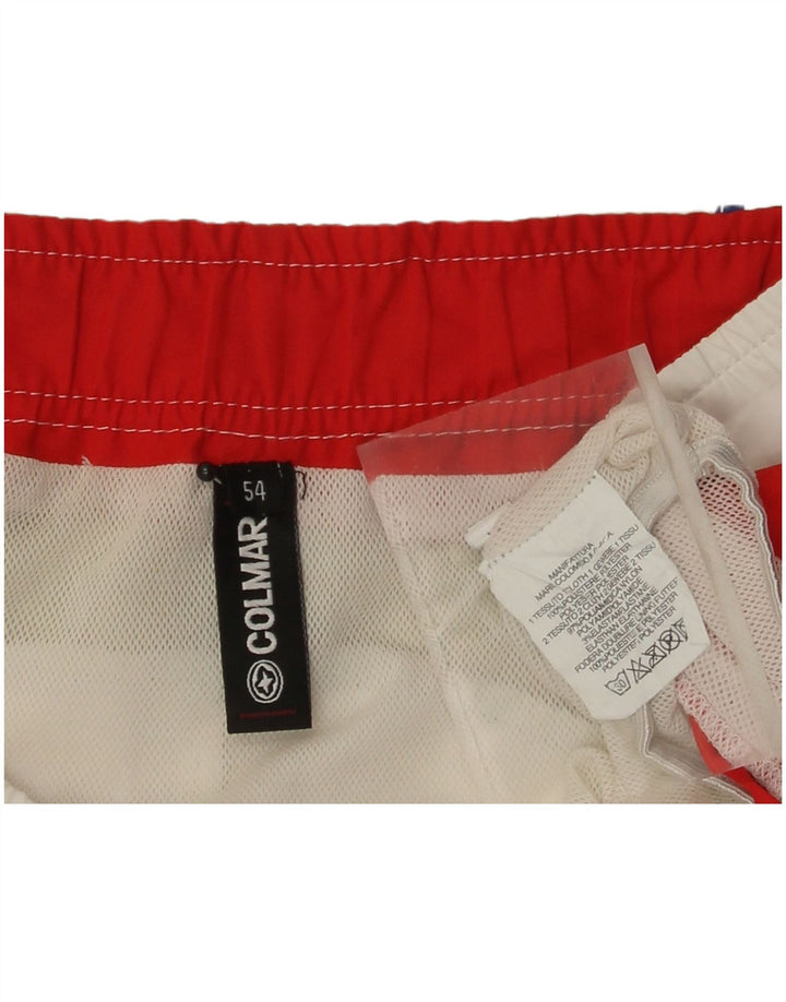 Colmar Herren-Badeshorts mit Grafik, IT 54, XL, rotes Farbblock-Polyester