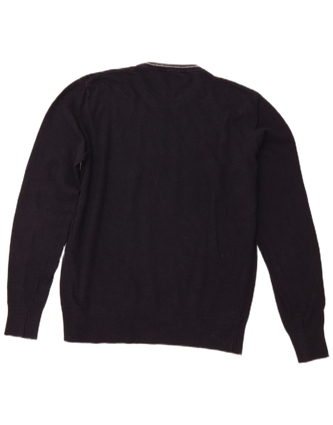 ARMANI JEANS Herren-Pullover mit Rundhalsausschnitt, mittlere marineblaue Viskose