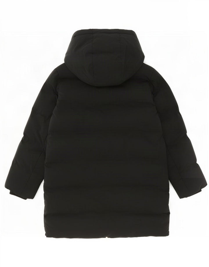 Zara Damen Kapuzenmantel, gepolstert, UK 14, Mittelschwarz, Polyester