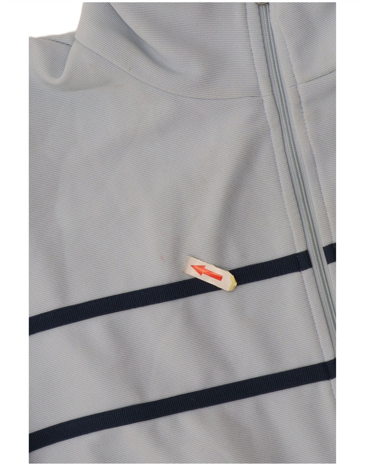 Kappa Damen-Trainingsanzug-Top-Jacke, UK 14, groß, blaues Farbblock-Polyester