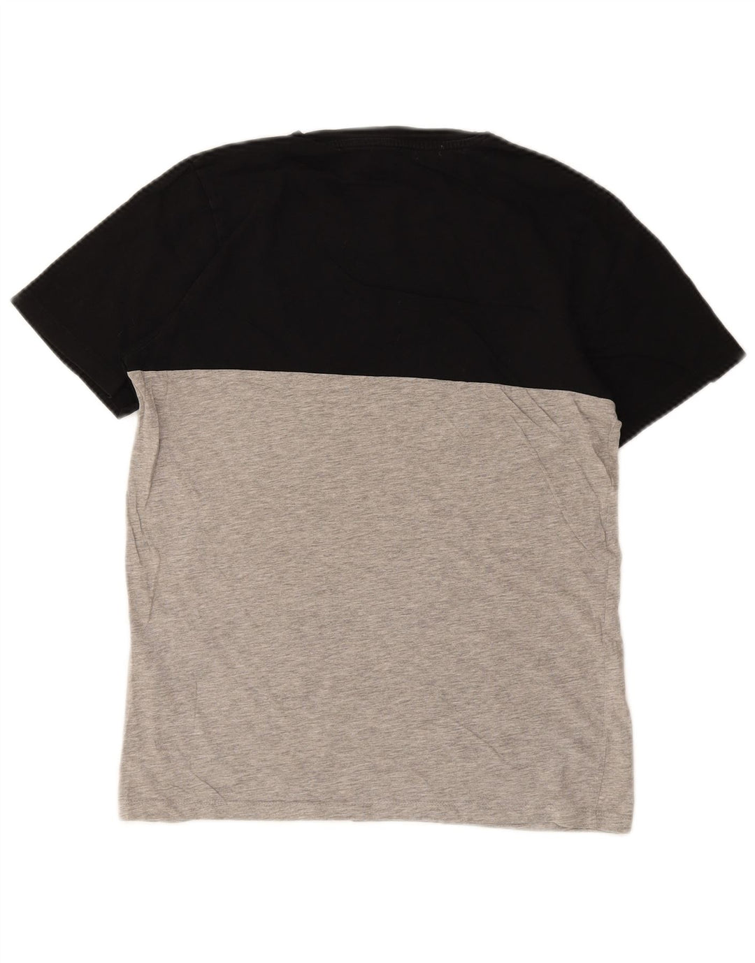 JACK & JONES Herren-T-Shirt mit Grafik, Mittelschwarz, Colourblock-Baumwolle