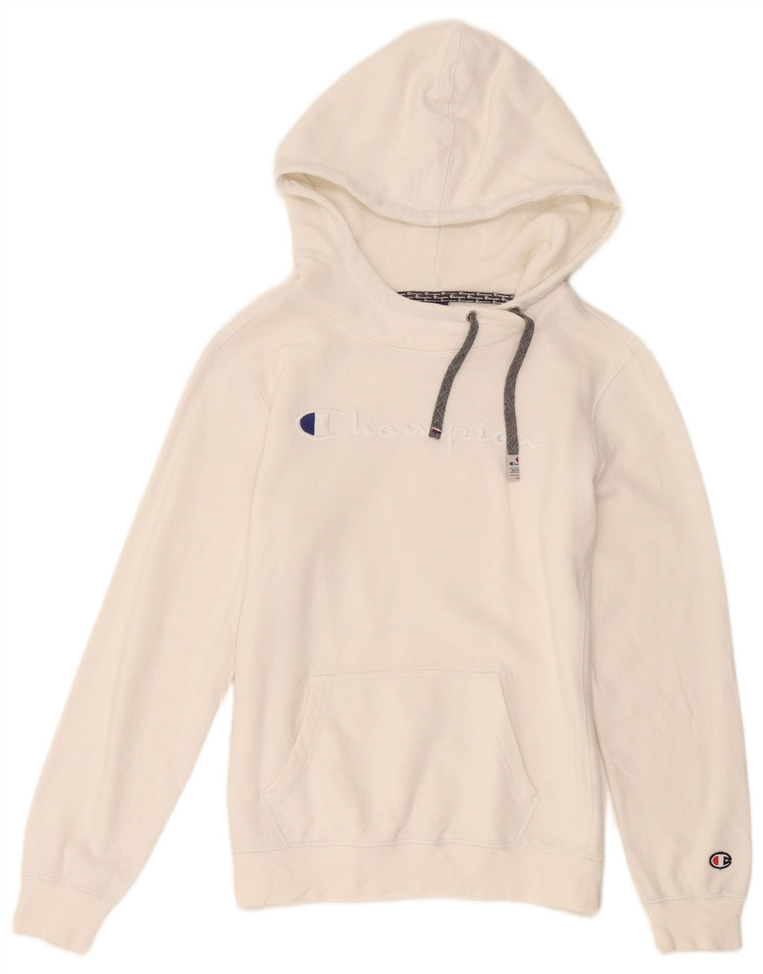 Champion Damen Graphic Hoodie Pullover UK 12 Mittelweiß