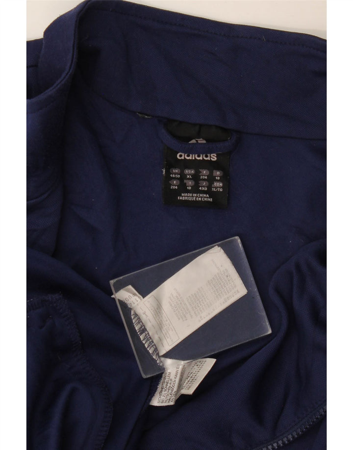 ADIDAS Herren Climalite Trainingsanzug Top Jacke UK 48/50 XL Marineblau Polyester