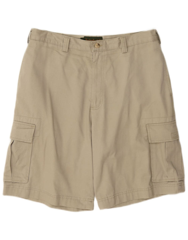 Timberland Mens Cargo Shorts W33 Medium Beige Cotton