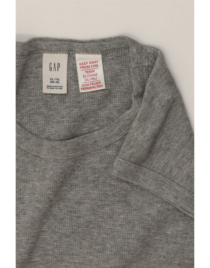 Gap Herren-Weste-Top XL aus grauer Baumwolle