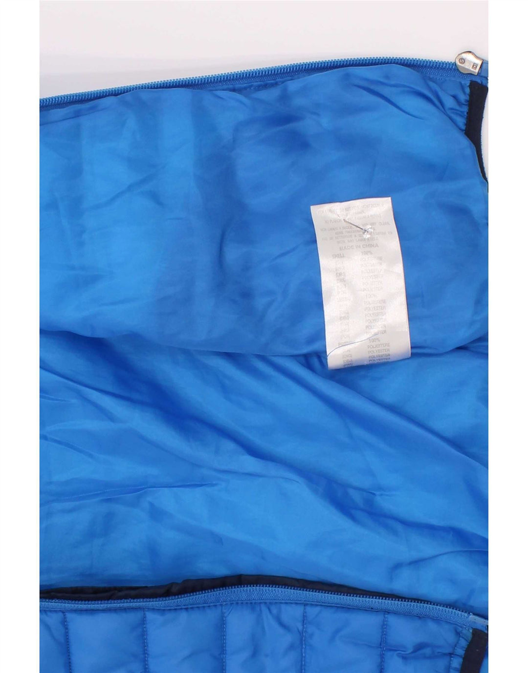 Diadora Wattierte Jacke mit Kapuze für Jungen, 5–6 Jahre, Größe S, Blau, Farbblock