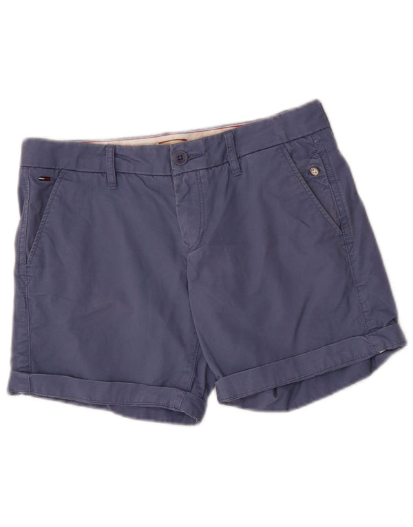 Tommy Hilfiger Damen Chino-Shorts W26 XS Blaue Baumwolle