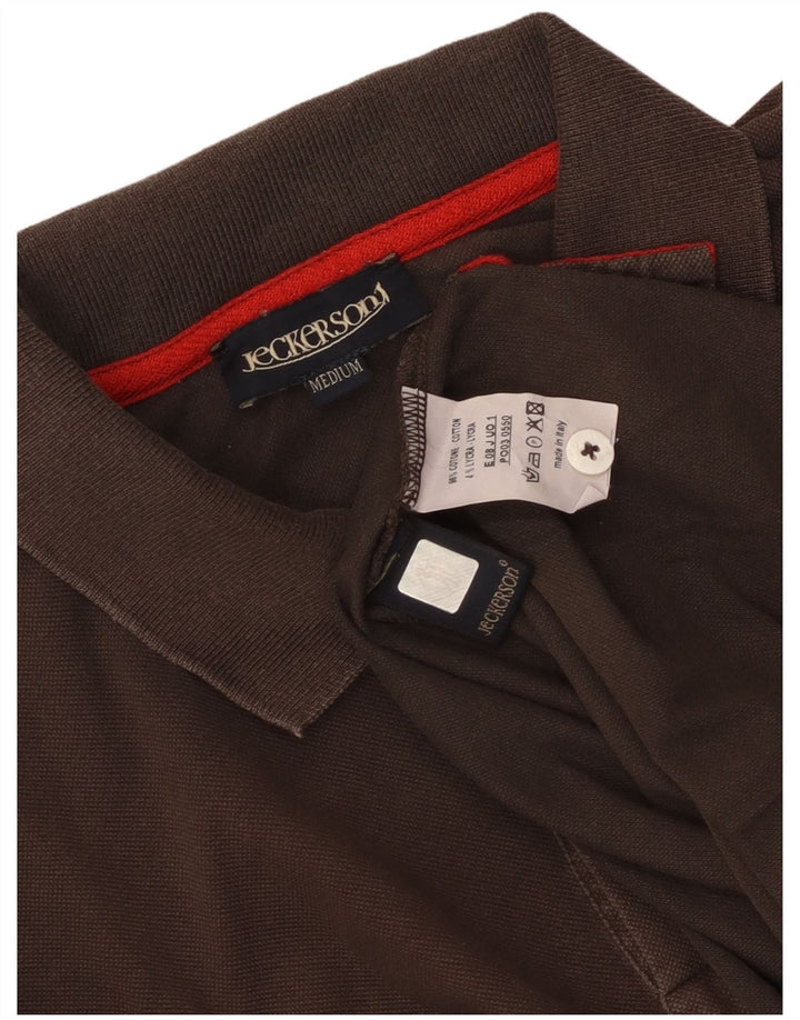 Jeckerson Herren-Poloshirt aus mittelbrauner Baumwolle