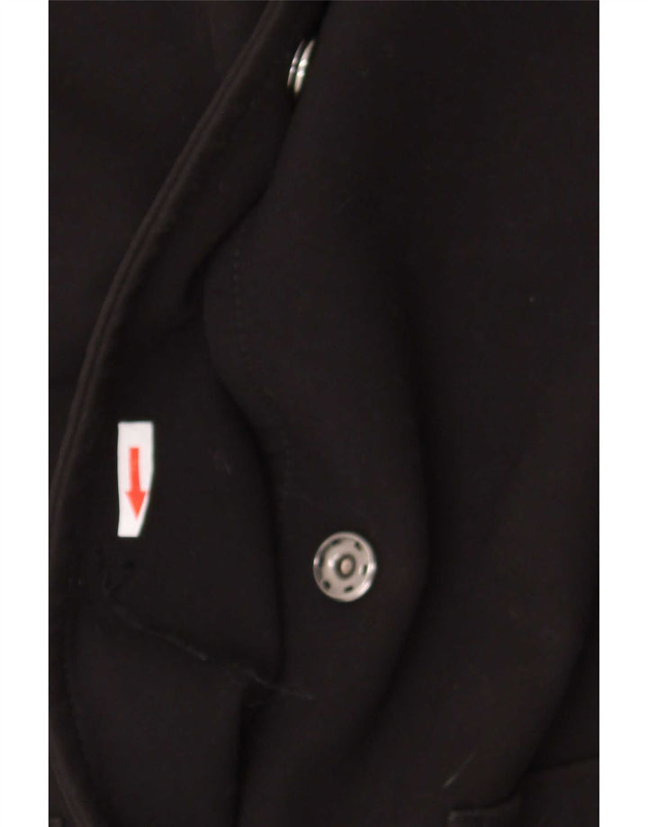 Benetton Damen Mantel UK 12 Medium Schwarz